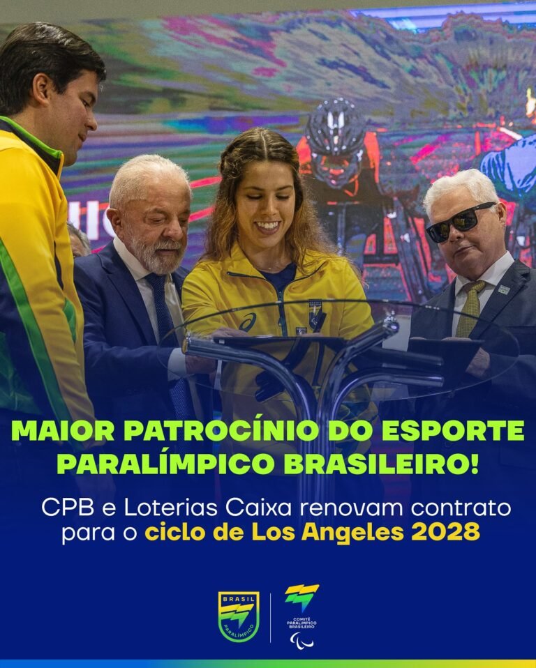 CPB e Loterias Caixa firmam maior patrocínio da história do esporte paralímpico brasileiro