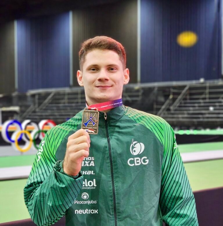 Pan de Ginástica Artística 2025: Diogo Soares conquista prata nas barras paralelas