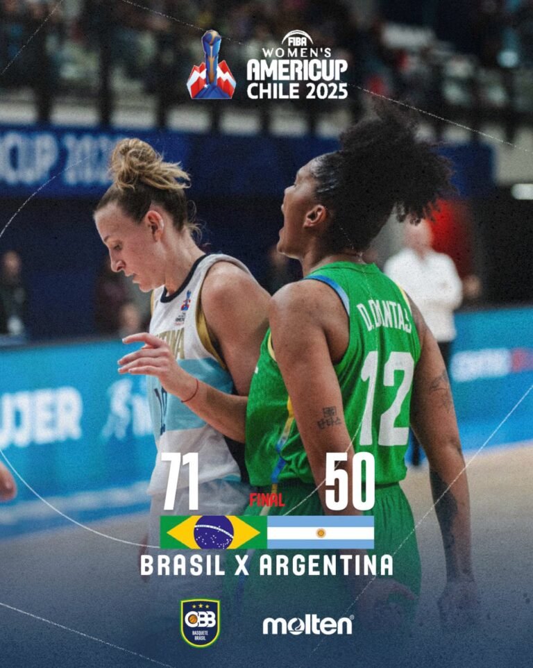 Dantas e Cardoso brilham, e Brasil estreia com vitória sobre a Argentina na AmeriCup Feminina 2025