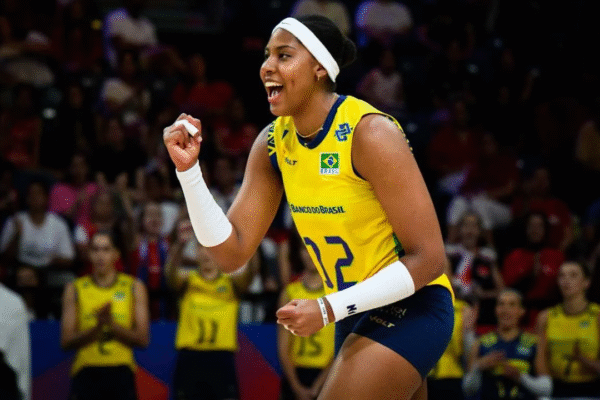 Ana Cristina lidera Brasil na vitória sobre a Bélgica na Liga das Nações de Vôlei 2025