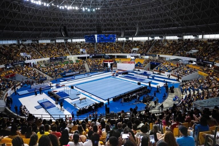 Caio Souza e Sophia Weisberg conquistam ouro no individual geral no Campeonato Brasileiro de Ginástica Artística