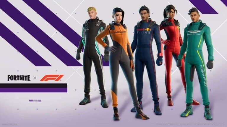 F1 estreia no Fortnite com coleção completa de itens oficiais inspirados nas equipes