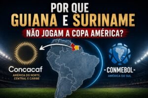 Por que Guiana e Suriname não jogam a Copa América