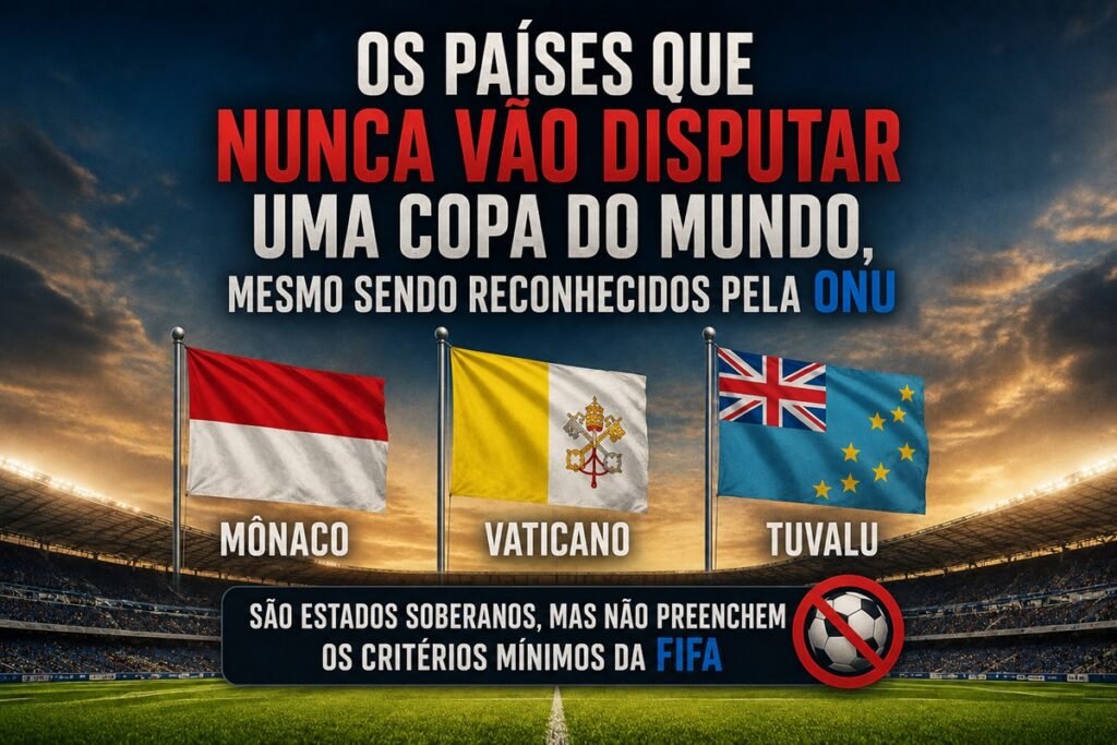 Os países que nunca vão disputar uma Copa do Mundo, mesmo sendo reconhecidos pela ONU